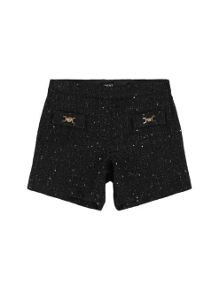 Shorts in tweed di misto lana
