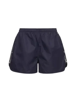 Shorts in twill di nylon ricamato