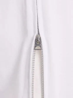 Side zip cotton t-shirt