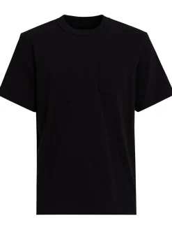 Side zip cotton t-shirt
