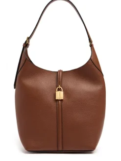 Siena grain leather bucket bag