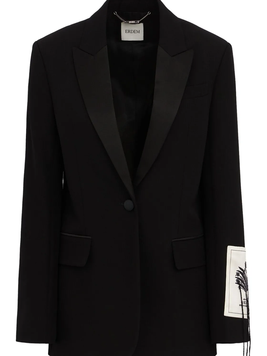 Single breast grain de poudre blazer