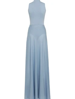 Sirena sleeveless turtleneck long dress