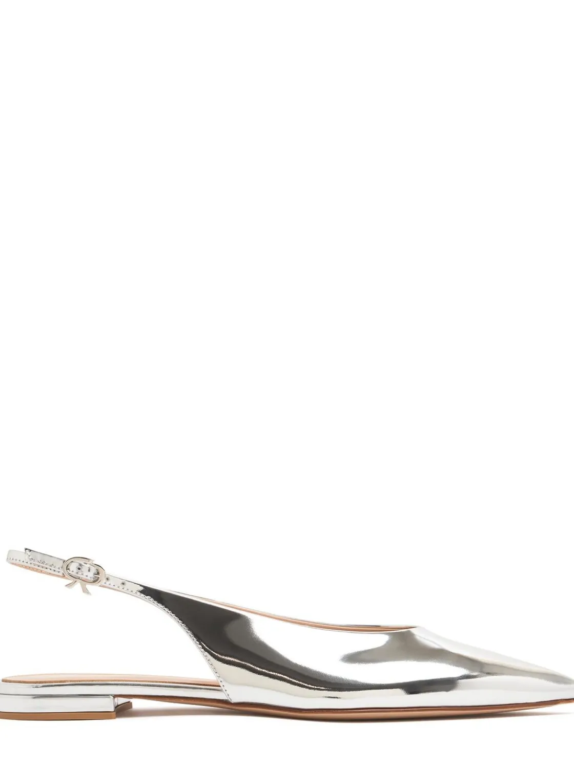 Slingback in pelle metallizzata 10mm