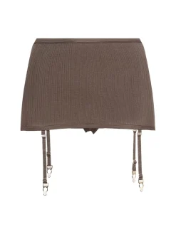 Slip in viscosa di seta con reggicalze