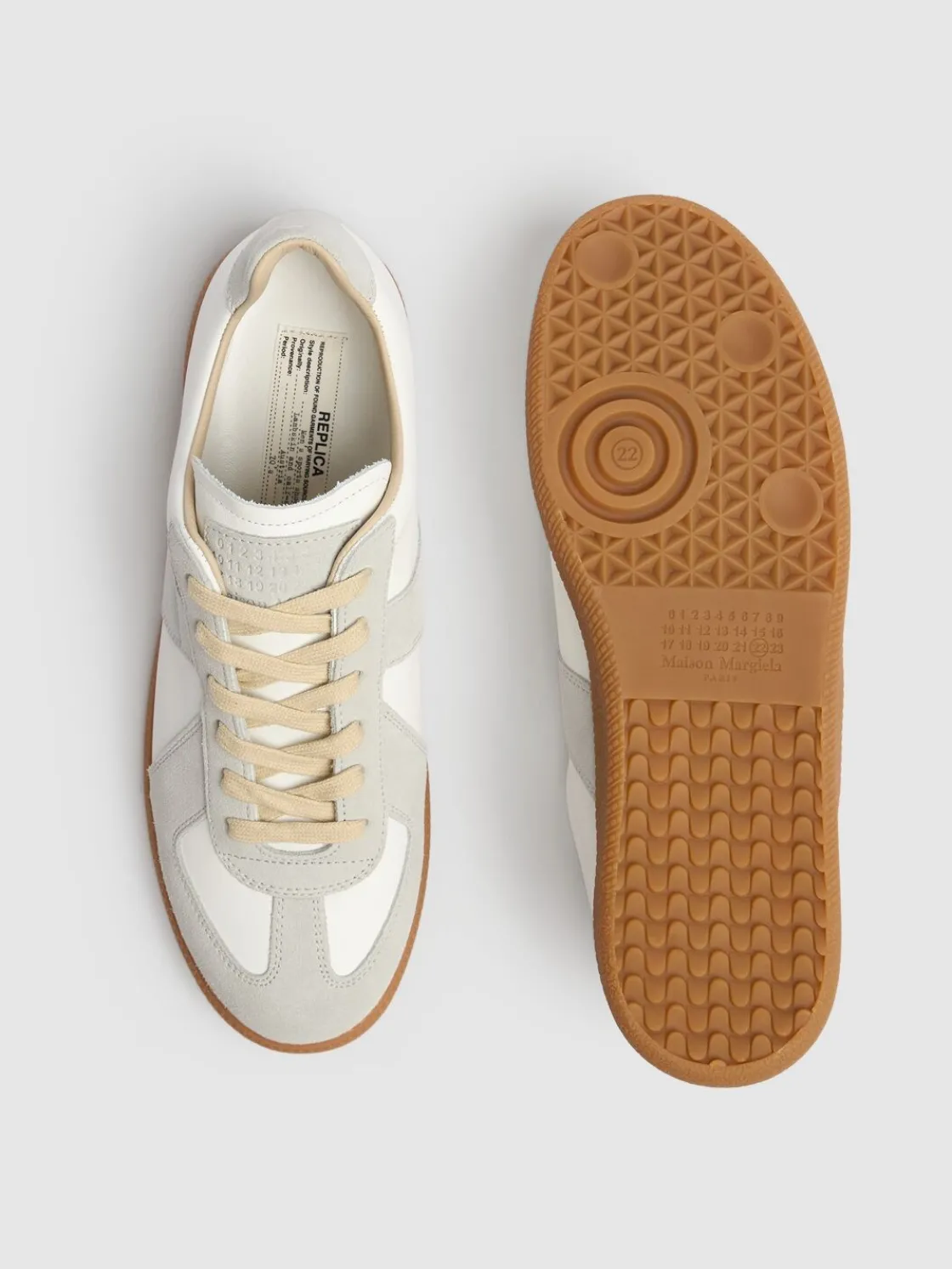 Sneakers basse Replica in pelle e camoscio