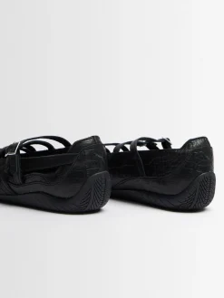 Speedcat Ballet croc embossed sneakers