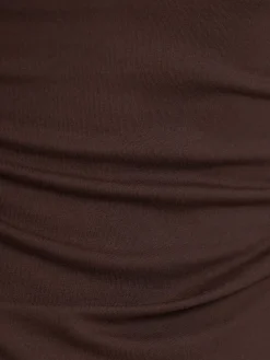 Square neck long sleeve top
