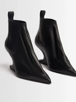 Stivaletti Ankle Taco in pelle 80mm