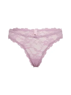 Stretch lace dipped thong