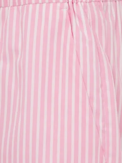 Striped boxer-style shorts