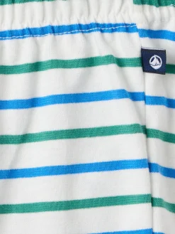 Striped cotton jersey shorts