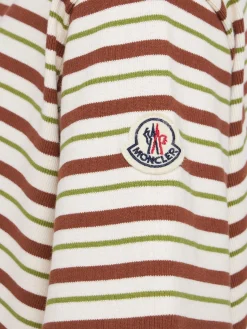 Striped cotton polo shirt
