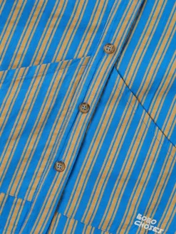 Striped cotton poplin shirt