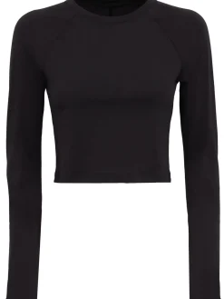 Studio long-sleeve crop top