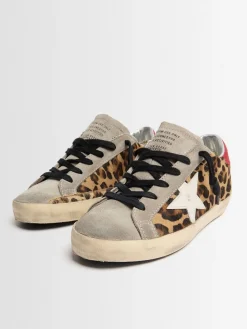 Super Star leopard suede sneakers