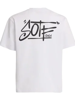 Tag printed cotton T-shirt