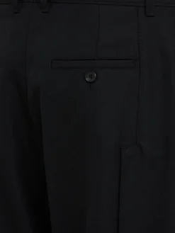 Tailored wool blend pants