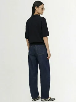 Talla viscose blend knit polo
