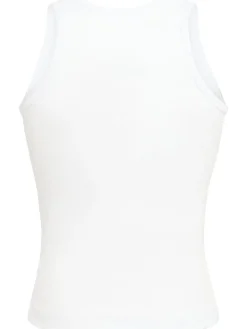 Tank top a costine con patch Angel