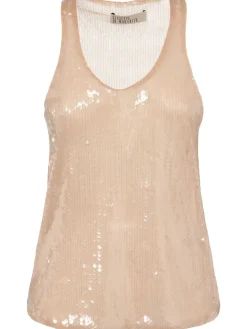 Tank top con paillettes