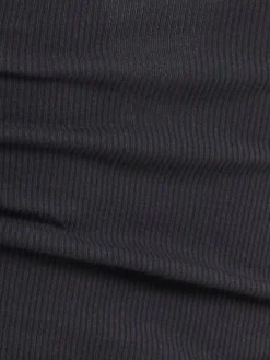 Tank top in misto cotone a costine