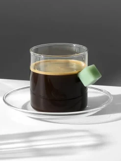 Tazza e piattino Cube