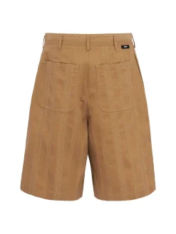 Tech & cotton Bermuda shorts