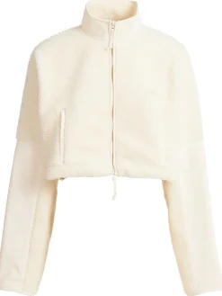 Teddy funnel neck cropped jacket