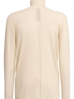 Top collo alto Level in maglia di lana