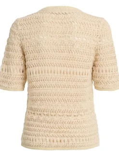 Top in maglia di misto cotone