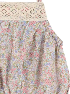 Top in voile di cotone stampato