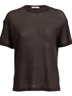 Top maniche corte Lila in maglia di cashmere