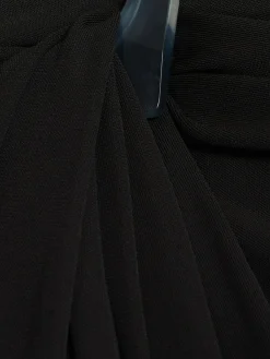 Top maniche lunghe in jersey drappeggiato