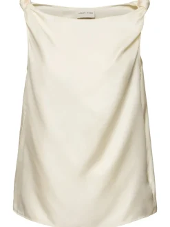 Top Remy in seta drappeggiata