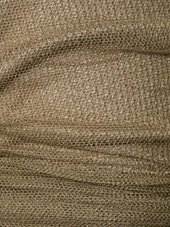 Top Sonora in tulle trasparente a costine