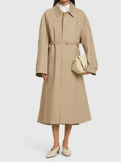 Trench impermeabile in cotone