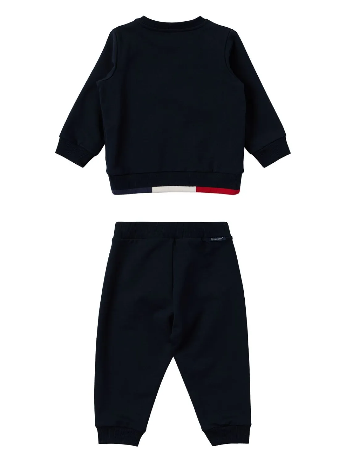 Tricolour cotton tracksuit set
