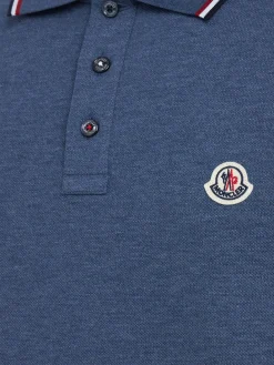 Tricolour-Trimmed cotton polo shirt