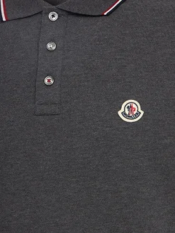 Tricolour-Trimmed cotton polo shirt