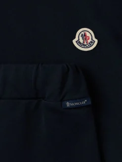 Tricolour-trimmed cotton tracksuit set
