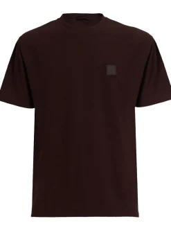 T-shirt a maniche corte in jersey di cotone crepe