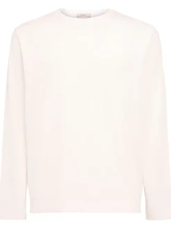 T-shirt a maniche lunghe in jersey di cotone