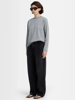 T-shirt a maniche lunghe Marlene in jersey