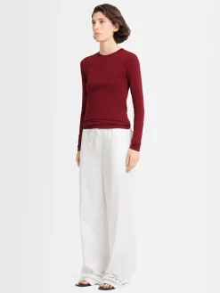 T-shirt a maniche lunghe Sofia in jersey stretch