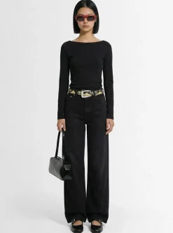 T-shirt a maniche lunghe Steffi in cotone