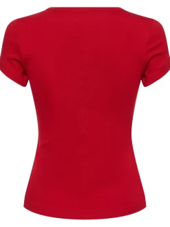 T-shirt Car Baby Tee in cotone organico a costine