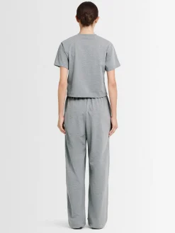 T-shirt cropped Greta in jersey di cotone