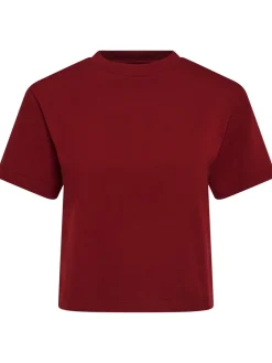 T-shirt cropped Greta in jersey di cotone