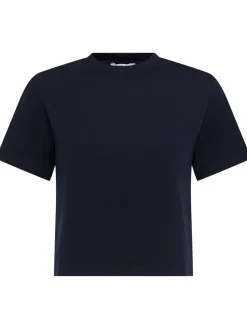 T-shirt cropped Greta in jersey di cotone